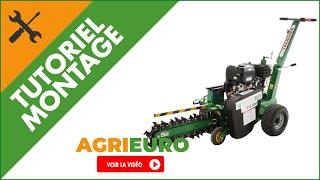 Trancheuse de sol GreenBay LE600  Moteur Loncin de 420cm3 avec démarrage électrique  montage [upl. by Nylhsoj]