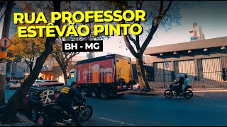 RUA PROFESSOR ESTÊVÃO PINTO  SERRA  BELO HORIZONTE  MG  NA RUA 4K [upl. by Atiana]