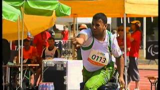 Athletics  Kamel Kardjena  mens shot put F3233 final  2013 IPC Athletics World C [upl. by Llibyc]