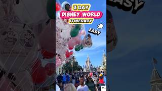 EASY 3Day Disney World Itinerary 😮🏰 Disney Vacation Planning Tips [upl. by Bloomer220]