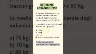 Test INVALSI a trabocchetto matematica  INVALSI quiz [upl. by Leontine554]