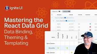 Mastering React Data Grid with Ignite UI  Data binding Theming amp Templating [upl. by Atikaj]