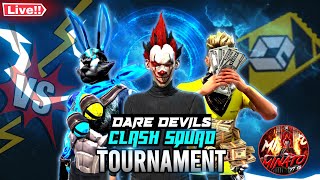 DARE DEVILS PRESENTS  CS TOURNAMENT🏆 Road To 3k freefirelive tamilive minatoyt15 [upl. by Corydon]