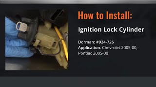 GM Ignition Lock Cylinder Repair Video by Dorman Products [upl. by Yatnuahc]