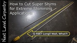 How to Cut Super Shims [upl. by Pickering913]