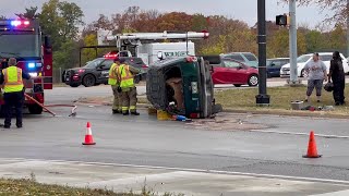 10 30 2024 car flip in Moline [upl. by Birk]