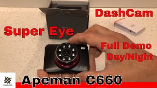 Apeman DashCam C660 Unboing amp Demo [upl. by Wadlinger]