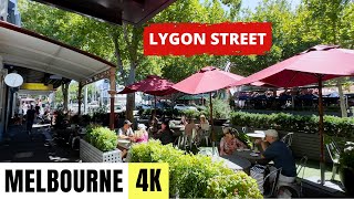 MELBOURNE AUSTRALIA 🇦🇺 4K Lygon Street — Walking Tour 2024 [upl. by Roon]