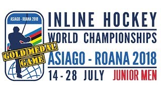 2018 Inline Hockey World Championship  GOLD Medal Game  Junior Men  USA vs Italy [upl. by Christy955]