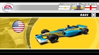 F1 2002 Jenson Button Renault Indianapolis Gameplay [upl. by Esmeralda]