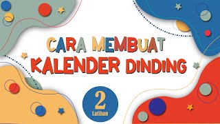 cara mendesain kalender dinding [upl. by Alyworth]