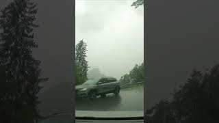 VršičPass in Slowenien  Fahrt von Süd nach Nord mit Gewitter [upl. by Ikairik289]