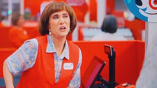 TARGET LADY KRISTEN WIIG  TARGET LADY SNL COMMERCIAL  quotWANNA SEE A TRICKquot  COMMENT ON COMMERCIA [upl. by Inirt]