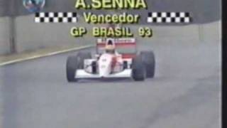 Ayrton Senna  Victory in Brazil [upl. by Attenaz]