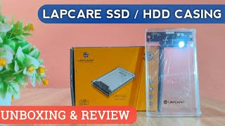 Lapcare SSDHDD casing Unboxing and Review  Hard disk casing [upl. by Arv]