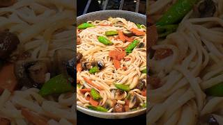 🍜Chicken Udon Pasta Dinner Idea ASMR cooking [upl. by Eniawtna]