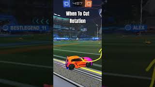 When to cut rotation in Rocket League rocketleague shorts gaming rocketleaguetips [upl. by Koeppel]