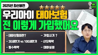 태아보험 가입 요령 영상대로만 하시면 100점  태아보험 총정리 최신판 [upl. by Draw495]