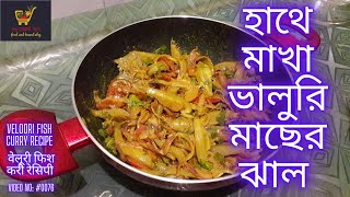 VELOORI FISH CURRY RECIPE হাথে মাখা ভালুরি মাছের ঝাল  वेलूरी फिश करी रेसिपी [upl. by Ahmed]