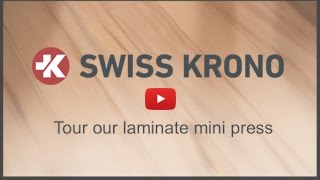 Take a Tour of the Laminate Flooring Mini Press at Swiss Krono USA [upl. by Llenram45]