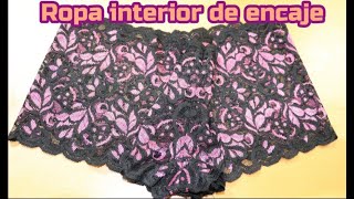 Cómo hacer ropa interior de dama  en 5 min  paso a paso  no necesita patrón  SÚPER FÁCIL [upl. by Narod]