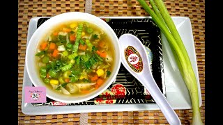 Mixed Vegetable Clear Soup  Restaurant Style Clear Soup  Easy Vegetable Soup  Mixed Veg Soup [upl. by Bucella]