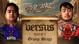 Balato Bulls vs Genius Hunter BO2  Lupon Civil War S9  Groupstage Day 4 [upl. by Marney979]