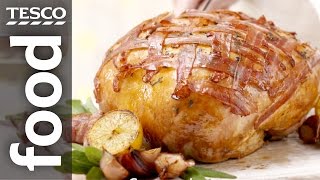 How to Cook a Crown of Turkey  Tesco Food [upl. by Walczak255]