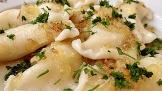 Вареники с Картошкой Очень Вкусно ПоДомашнему  Perogies Recipe English Subtitles [upl. by Eckmann]