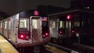 ᴴᴰ R160 D train meets rerouted R160 G train at Coney Island  Stillwell Avenue [upl. by Iahs167]