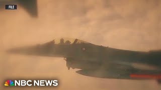 Ukrainian F16 crashes during Russian missile attack [upl. by Akirej703]