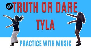 Truth or Dare Tyla PRACTICE WITH MUSIC Beginner Friendly [upl. by Eseilana]