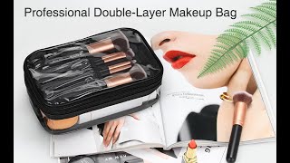 Small Clear Double Layer Makeup Bags [upl. by Heiner55]