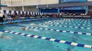 Women’s 100y Back Heat 3 Finals GAC INVITE [upl. by Oirottiv731]