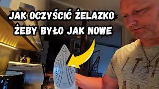 Jak Oczyścić żelazko żeby było jak Nowe  Robię to Pierwszy Raz 😁😁😁😁😁 [upl. by Etnomaj]