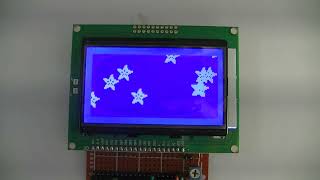 KS0108 GLCD Graphics test with Arduino board [upl. by Erdna]