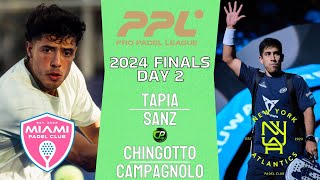 INTO SEMIS  TAPIA amp SANZ VS CHINGO amp CAMPA  Padel Pro League 2024 Finals  New York  Highlights [upl. by Zailer]