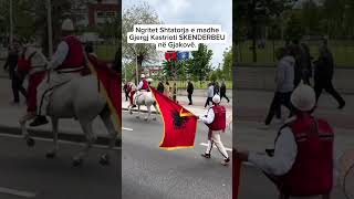 Ngritet Monumenti Historik Gjergj Kastrioti SKENDERBEU në Gjakovë URIME 🇦🇱🇽🇰 [upl. by Schwejda]