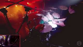 AZARATHDevils StigmataFor Satan My BloodStormblastlive in Poland 2019 Drum Cam [upl. by Howlend]