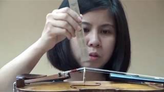 Violin Bridge Position 3 Malaysia Sound Workshop part 3 [upl. by Boni199]