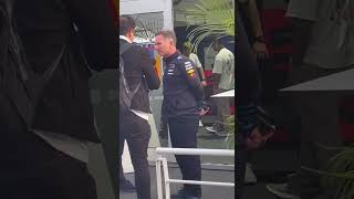 Christian Horner went to speak with Liam Lawson after his race at Mexico 2024 [upl. by Attelrahc]