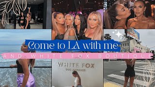 COME TO LA WITH ME AND WHITE FOX BOUTIQUE🇺🇸😭 aka bestcraziest trip EVER🤍  Lucinda Strafford [upl. by Eelarat]