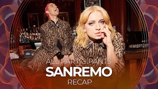 Sanremo 2022 Italy  All Participants  RECAP [upl. by Chee764]