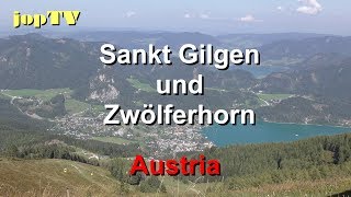 Rundgang durch Sankt Gilgen und fahrt auf das Zwölferhorn am Wolfgangsee Österreich jop TV Travel [upl. by Madelaine]