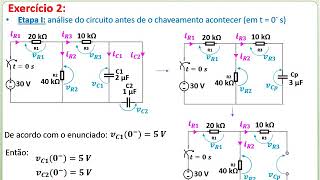 Transitórios  Aula 13 Exercício Resolvido sobre Transitórios de 1ª Ordem  Circuitos RC [upl. by Feola]