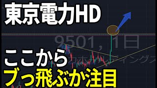 東京電力HD（9501）柏崎刈羽原発の運転再開に期待！株式テクニカルチャート分析 [upl. by Bremen480]