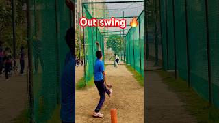 Out swing bowling Kaise dale ✅  how to ball out swing  cricket  fastbowling cricket outswing [upl. by Llirpa]