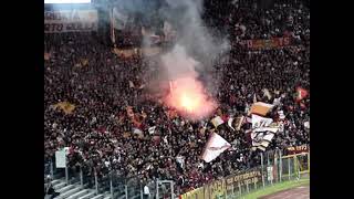 Roma  Udinese 20062007  ultras Roma  goliardia in curva sud e tifo  curva sud in azione [upl. by Eatnahc]