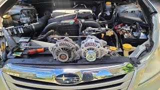 20102014 Subaru outback alternator replacement [upl. by Aicelet]