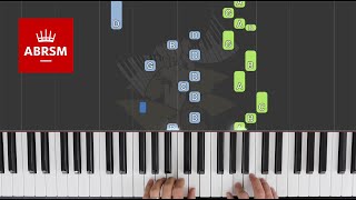 Allegro  ABRSM Piano Grade 2 2021 amp 2022 A1  Synthesia Piano tutorial [upl. by Ditter]